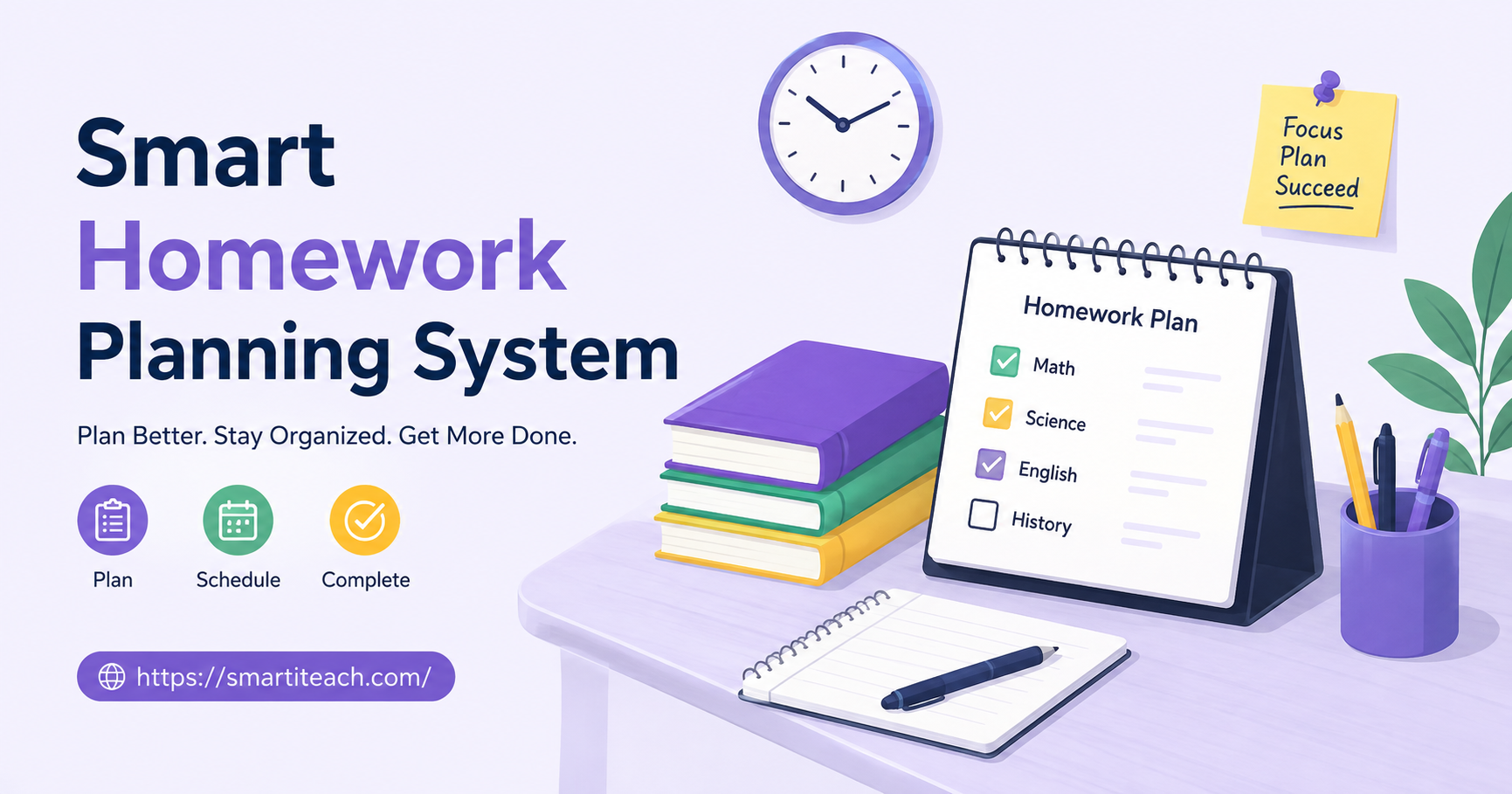 Smart Homework Planning Banner